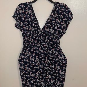 Floral Jumpsuit With Pockets
